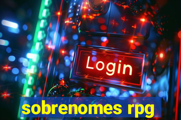 sobrenomes rpg